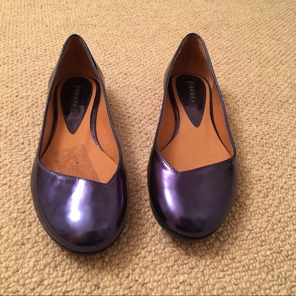 Metallic blue theory flats never worn - Picture 2 of 6